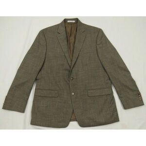 Lauren Ralph Lauren LRL Stretch Tan 2 Button Blazer Sport Coat Jacket 42 R